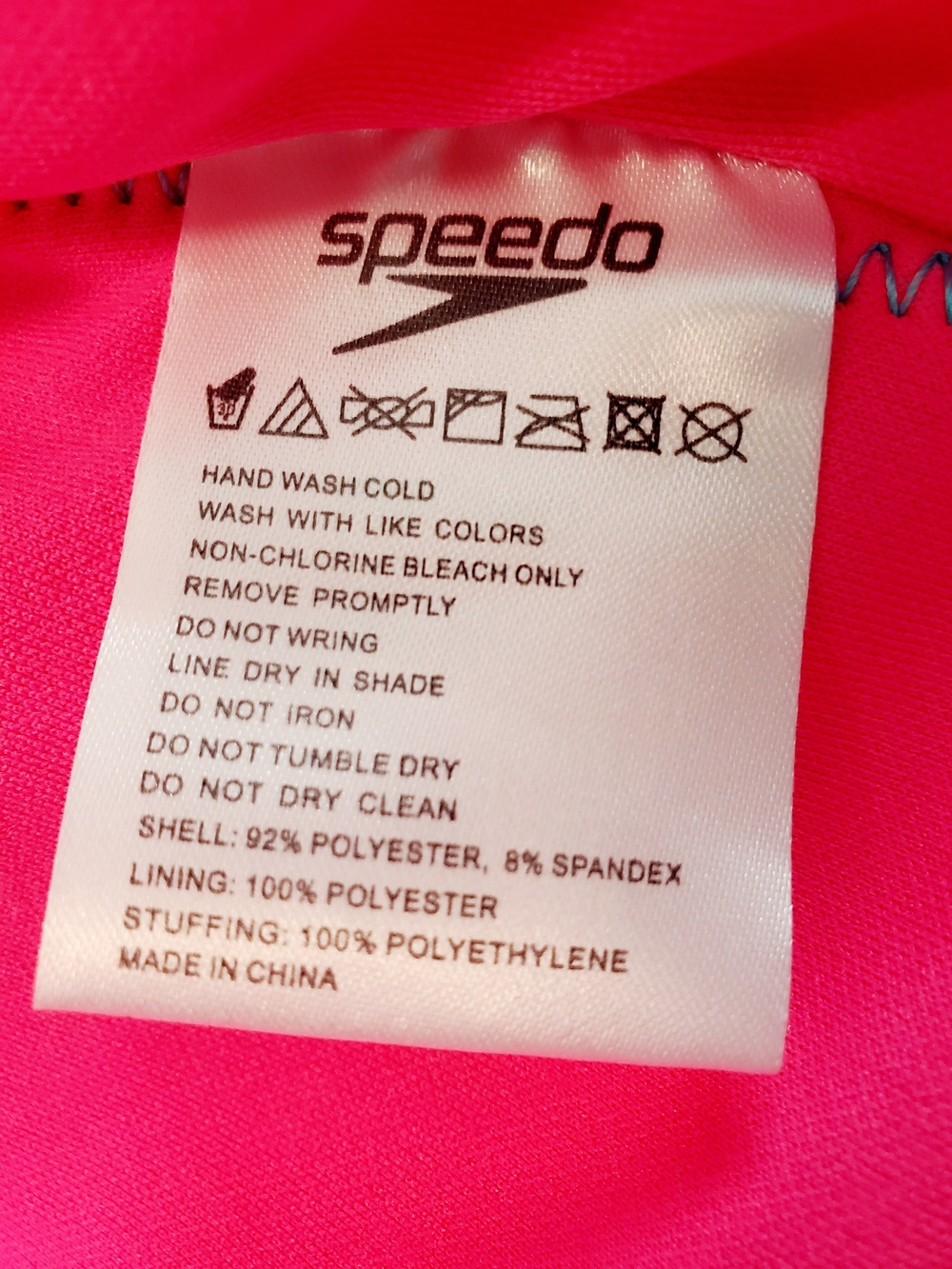 Speedo Vest with Jellyfish Graphic Pink & Teal Striped Baby - Picture 6 of 6